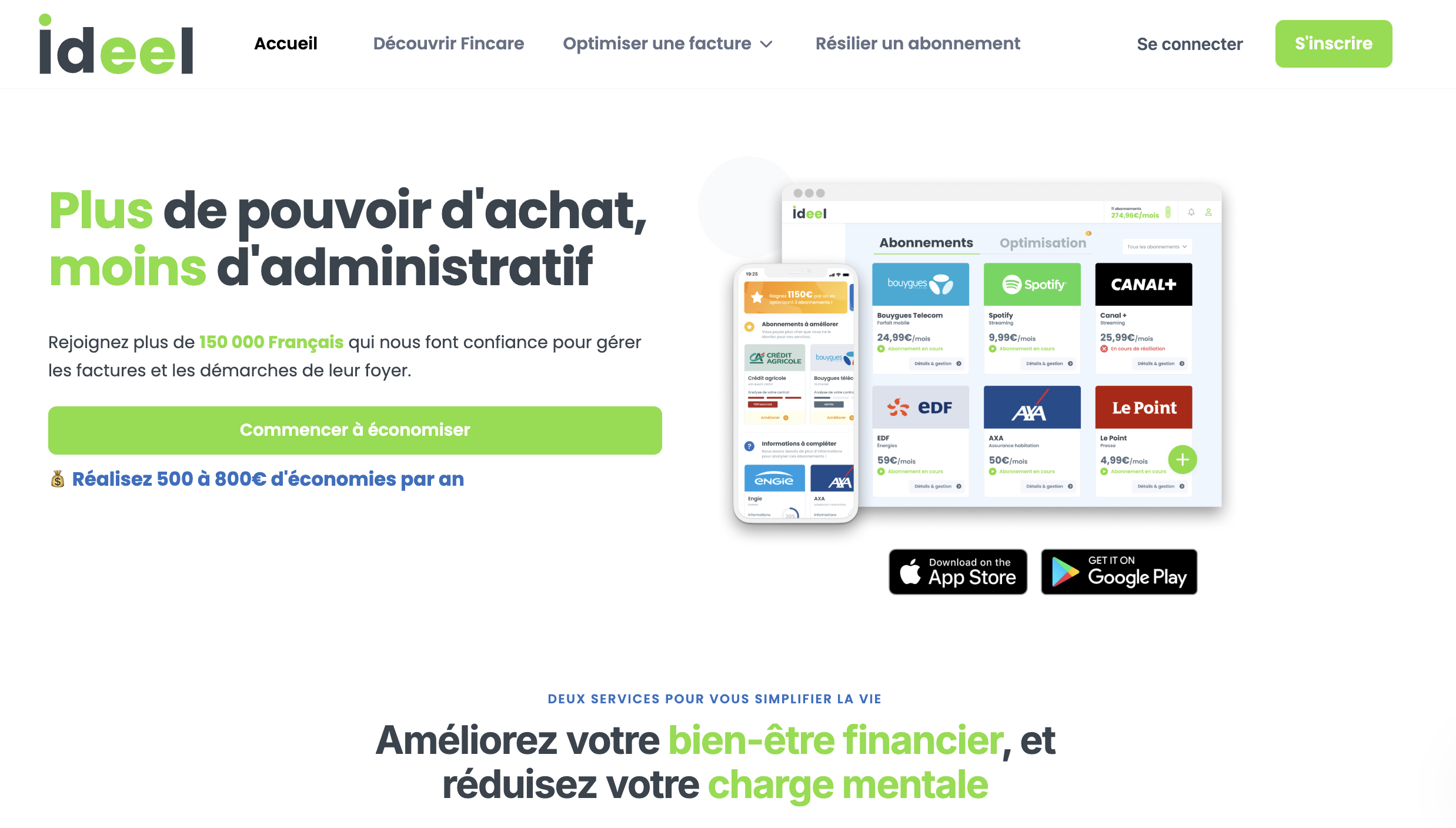 Ideel - Comparateur d'abonnements pour économiser